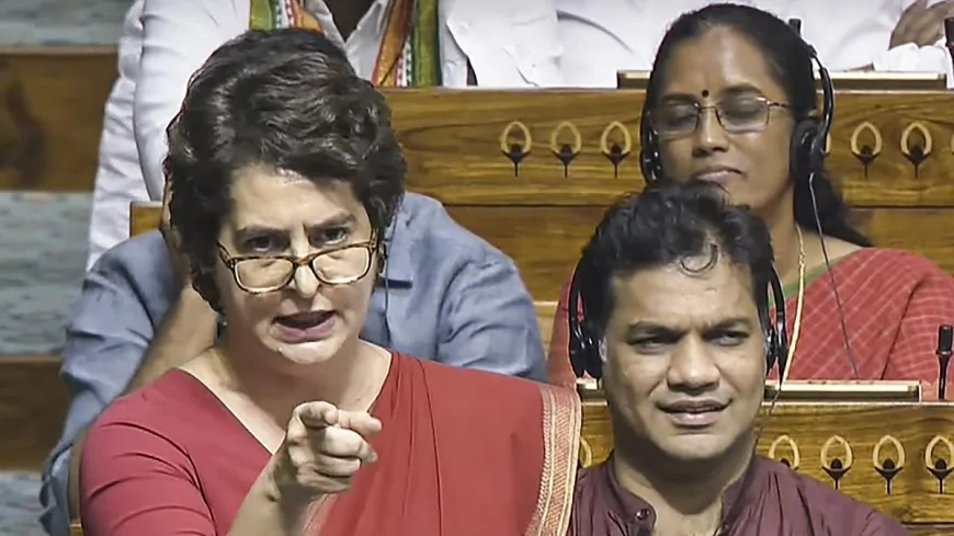 पश्चिम एशिया पर संसद में घमासान: प्रियंका गांधी का हमला—PM के बयान में ‘कुछ नया नहीं’, विस्तृत चर्चा की मांग
