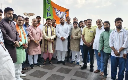 अलीगढ़ में भाजपा का 47वां स्थापना दिवस धूमधाम से मनाया गया
