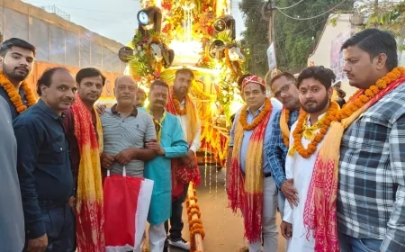 80वें ऐतिहासिक रथ महोत्सव मेले का भव्य शुभारंभ, डॉ. विकास शर्मा ने किया उद्घाटन