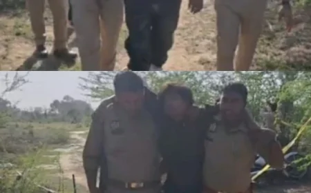 पत्रकार वेदप्रकाश शर्मा हत्याकांड में पुलिस की बड़ी कार्रवाई, दो आरोपी मुठभेड़ में गिरफ्तार