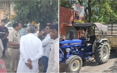 जगाधरी अनाज मंडी में हंगामा: पोर्टल ठप होने से किसानों का फूटा गुस्सा, घंटों लाइन में फंसे ट्रैक्टर