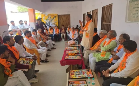 महाराणा प्रताप शोभायात्रा की तैयारियों को लेकर बैठक पदाधिकारियों का हुआ भव्य स्वागत