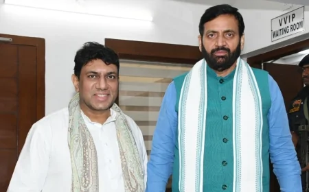 Yogeshwar Sharma Welcomes AAP Rajya Sabha MPs to BJP, Slams Party’s ‘Deviated Principles’