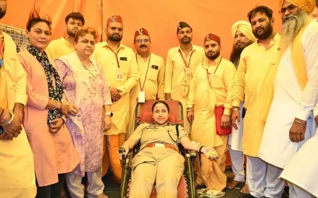 SSP ने खुद रक्तदान कर पेश की मिसाल, लोगों से आगे आने की अपील