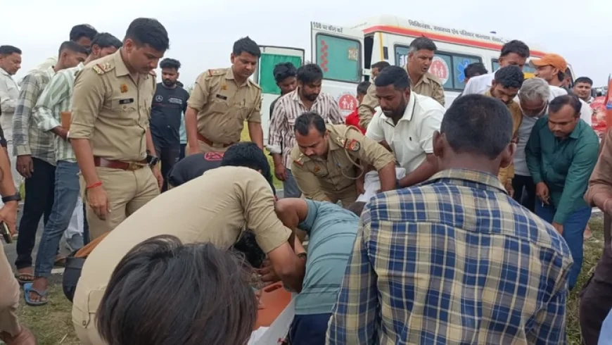 तेज रफ्तार स्कूल बस का कहर: मुजफ्फरनगर में पिता और दो मासूमों की मौत, मां जिंदगी की जंग लड़ रही