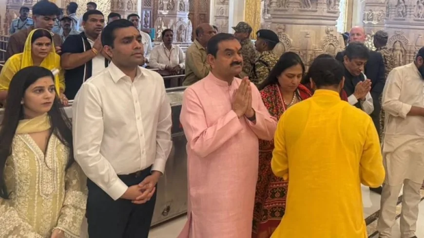 अयोध्या पहुंचे उद्योगपति गौतम अडानी, परिवार संग किए रामलला के दर्शन; बोले- यह भावुक और गौरवपूर्ण क्षण