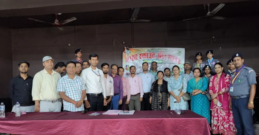 MEETING OF BHARAT SCOUTS AND GUIDES HELD