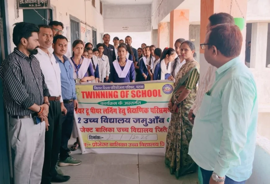 TEAM OF STUDENTS VISITS PROJECT BALIKA PLUS TWO SCHOOL