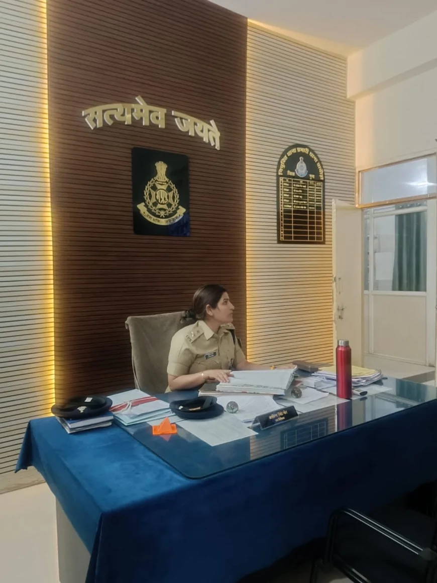 गुना SP का चाचौड़ा थाने पर औचक निरीक्षण, कानून-व्यवस्था और लंबित मामलों पर सख्त निर्देश