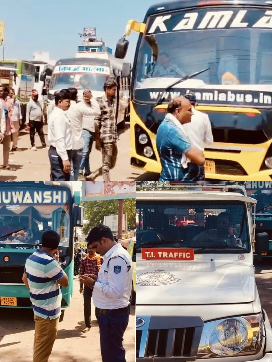 यातायात पुलिस की सघन वाहन चेकिंग, नियमों के उल्लंघन पर सख्त चालानी कार्यवाही