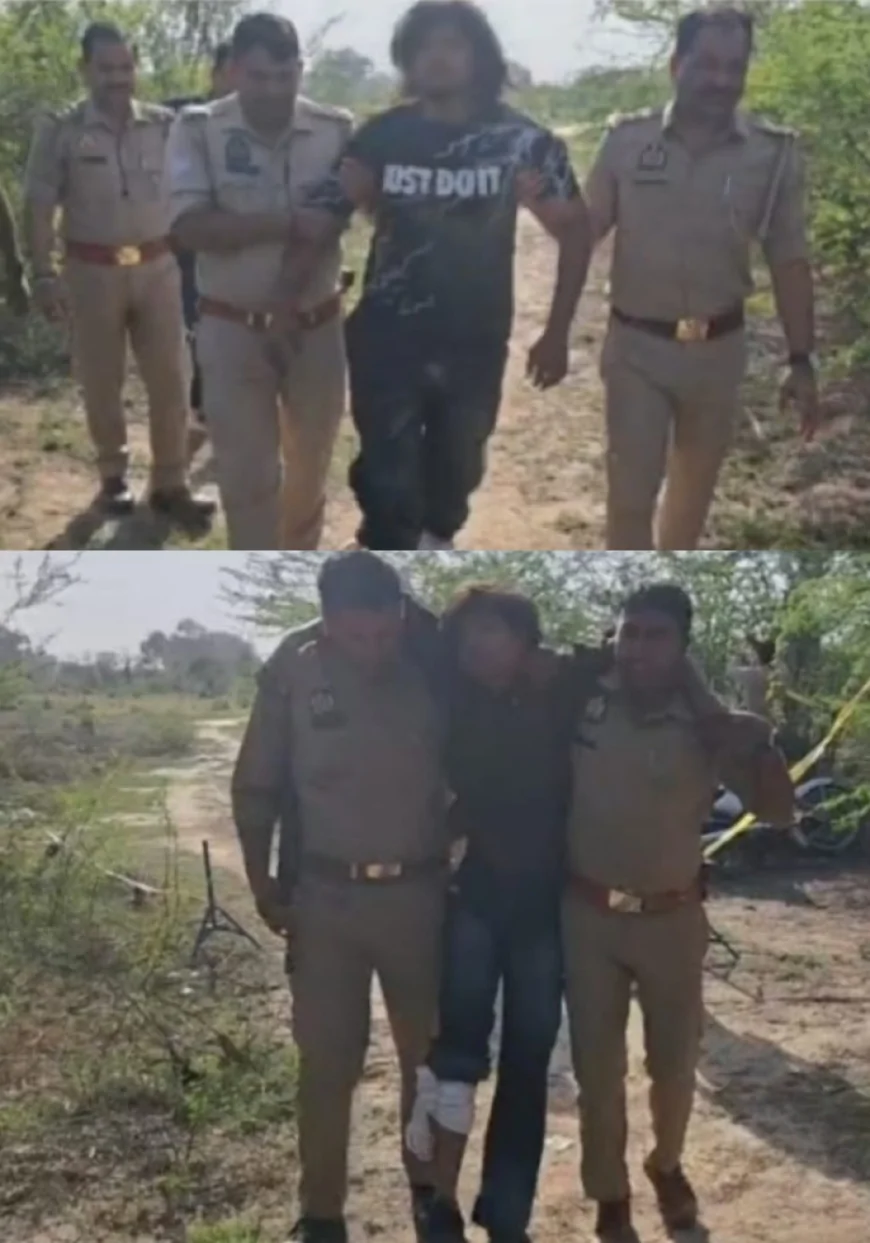 पत्रकार वेदप्रकाश शर्मा हत्याकांड में पुलिस की बड़ी कार्रवाई, दो आरोपी मुठभेड़ में गिरफ्तार