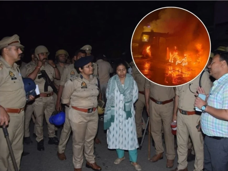 लखीमपुर खीरी में अंबेडकर प्रतिमा विवाद पर बवाल, आगजनी-पथराव में कई पुलिसकर्मी घायल