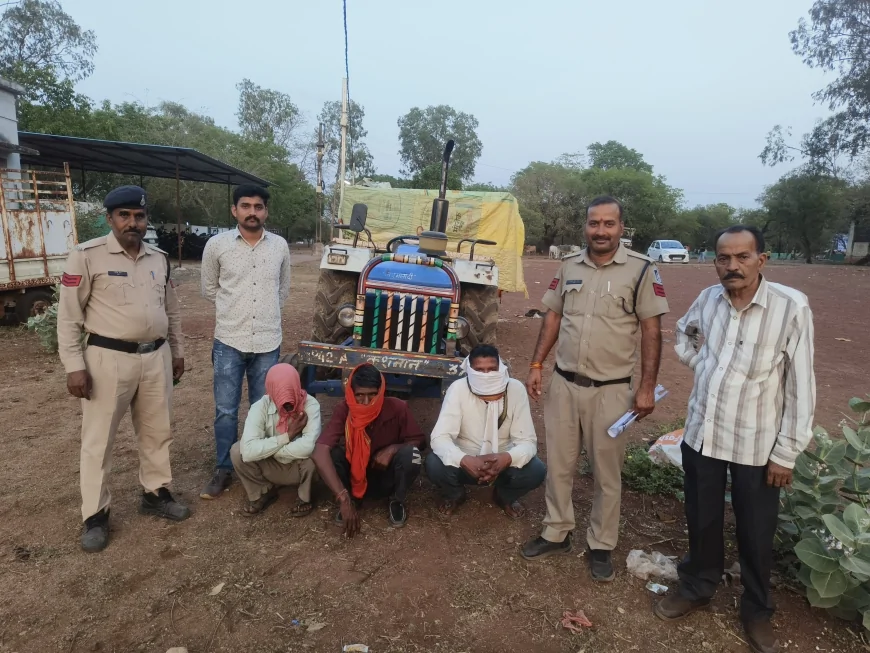 आरोन पुलिस की बड़ी कार्रवाई: पानी टंकी से चोरी करने वाले 3 आरोपी गिरफ्तार, ट्रैक्टर-ट्रॉली जब्त