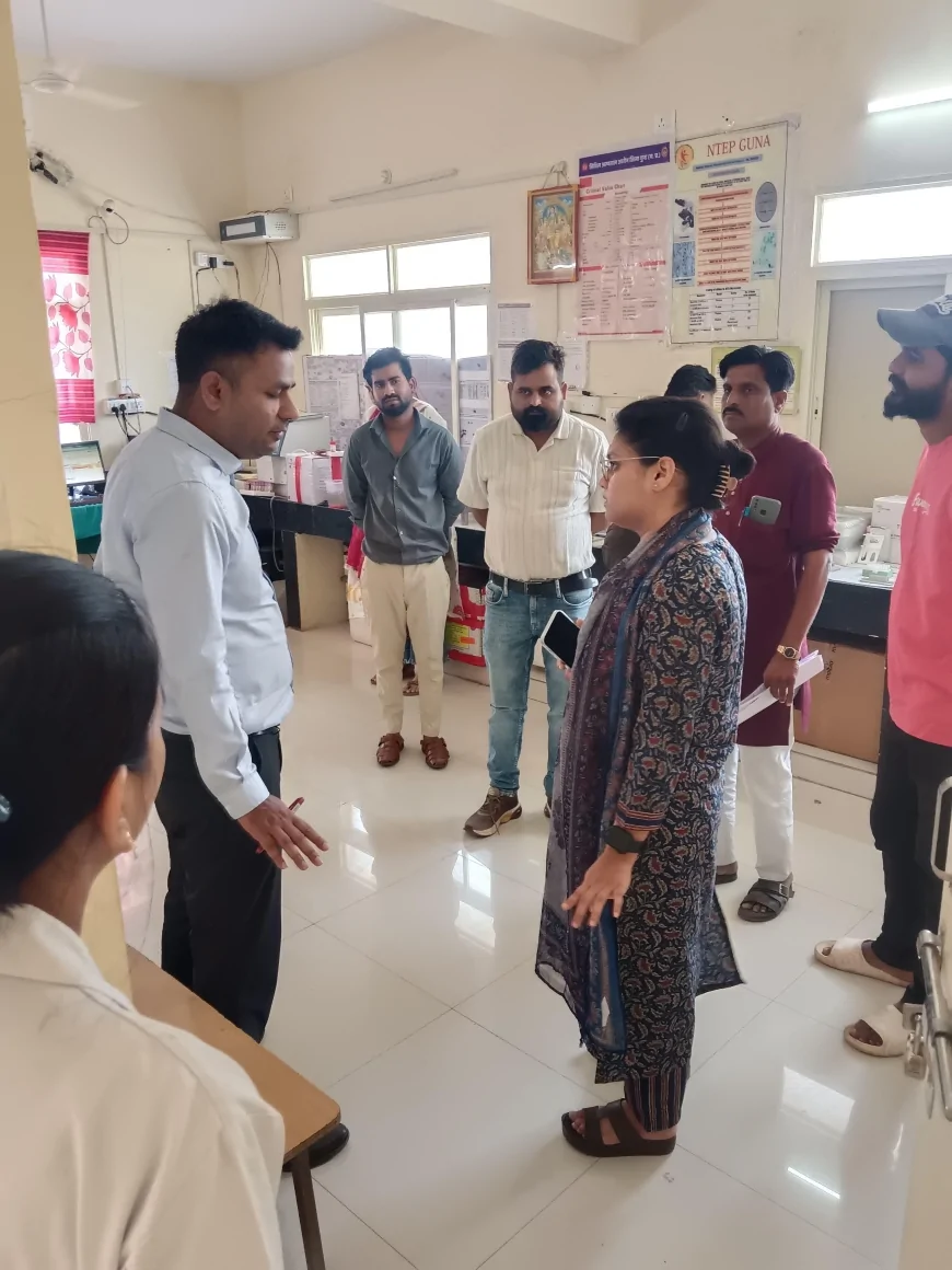 एसडीएम आरोन ने आज सिविल हॉस्पिटल आरोन का निरीक्षण किया