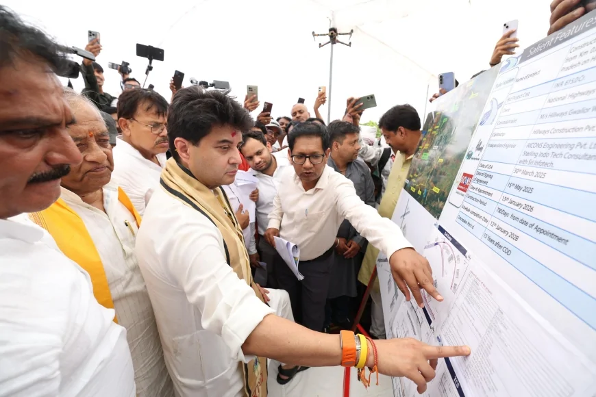 ग्वालियर को मिलेगा विकास का नया इंजन: सिंधिया ने वेस्टर्न बायपास का किया निरीक्षण