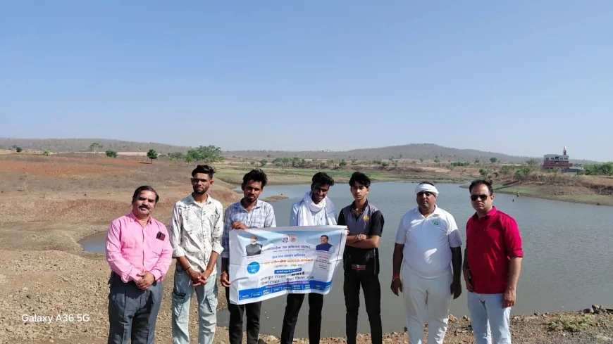 जल गंगा संवार्धन अभियान अंतर्गत ग्राम पंचायत बजरंगगढ के तालाब पर किया श्रमदान
