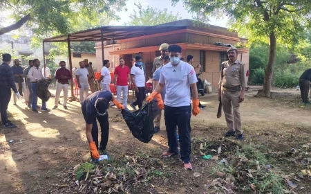 अंतरराष्ट्रीय श्रम दिवस के अवसर पर कलेक्ट्रेट परिसर में वृहद स्वच्छता अभियान अधिनिस्तो के साथ जिलाधिकारी ने किया श्रमदान