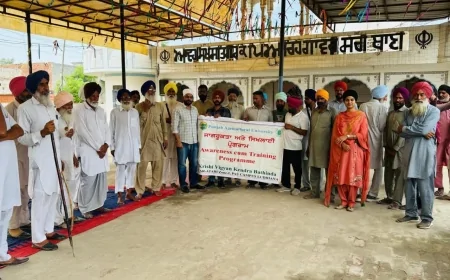 धान की सीधी बुआई पर किसान जागरूकता कैंप, वैज्ञानिक तरीकों से लागत घटाने और पैदावार बढ़ाने पर जोर