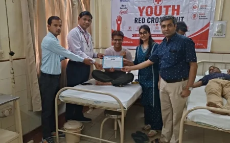 “रक्तदान जीवनदान”: जेपी यूनिवर्सिटी राघोगढ़ में रक्तदान शिविर जारी, 20 यूनिट रक्त संग्रहित