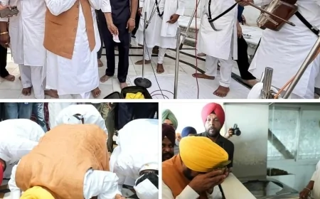 श्री गुरु ग्रंथ साहिब बेअदबी पर सख्त कानून लागू: मुख्यमंत्री भगवंत मान ने हरमंदिर साहिब में टेका माथा