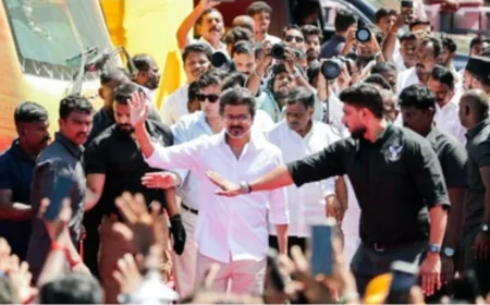 अभिनेता विजय की चेतावनी से तमिलनाडु की राजनीति में हलचल, द्रमुक-अन्नाद्रमुक पर सरकार बनाने की कोशिश का आरोप