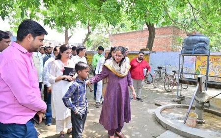 सीडीओ का ग्राम चौपाल और योजनाओं का निरीक्षण, शिकायतों के त्वरित निस्तारण के दिए निर्देश