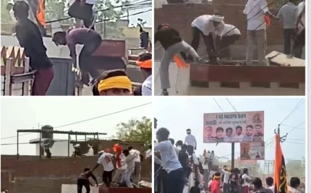 महाराणा प्रताप जयंती रैली में हिंसक बवाल, पथराव और तोड़फोड़ से दहला हापुड़ का देहरा गांव