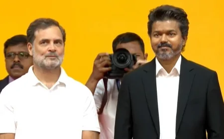 Vijay Takes Oath as Tamil Nadu Chief Minister, Marks Beginning of a New TVK Era