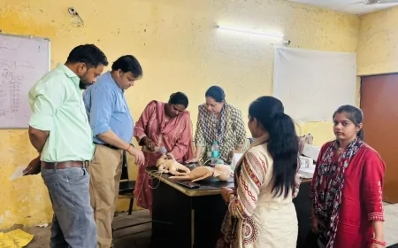 बदायूं जिला महिला अस्पताल में ‘गोल्डन मिनट’ प्रशिक्षण, 100 स्वास्थ्यकर्मियों को सिखाई गई नवजात बचाने की तकनीक