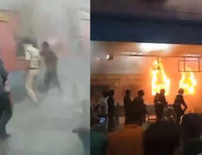 हैदराबाद-जयपुर एक्सप्रेस के एसी कोच में भीषण आग, बड़ा हादसा टला