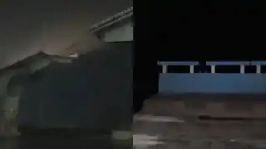 भागलपुर में विक्रमशिला सेतु का स्लैब गिरा, गंगा में समाया हिस्सा; पुल पर आवाजाही पूरी तरह बंद