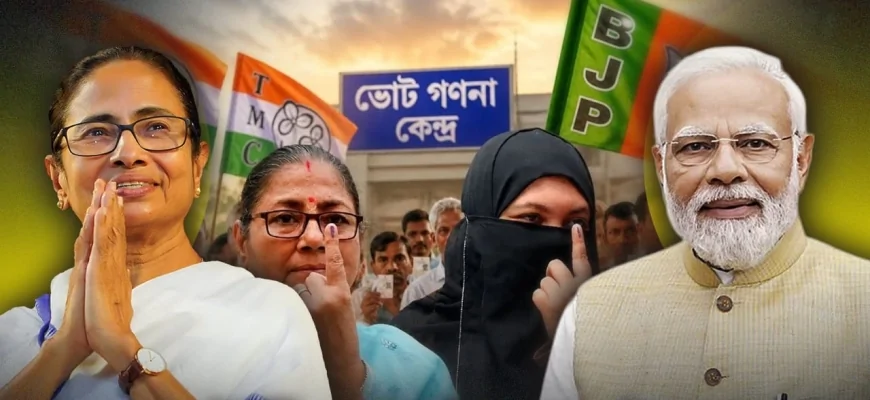 बंगाल में पहली बार खिला कमल: हाई वोल्टेज मुकाबले के बीच भाजपा की बढ़त के 7 बड़े कारण