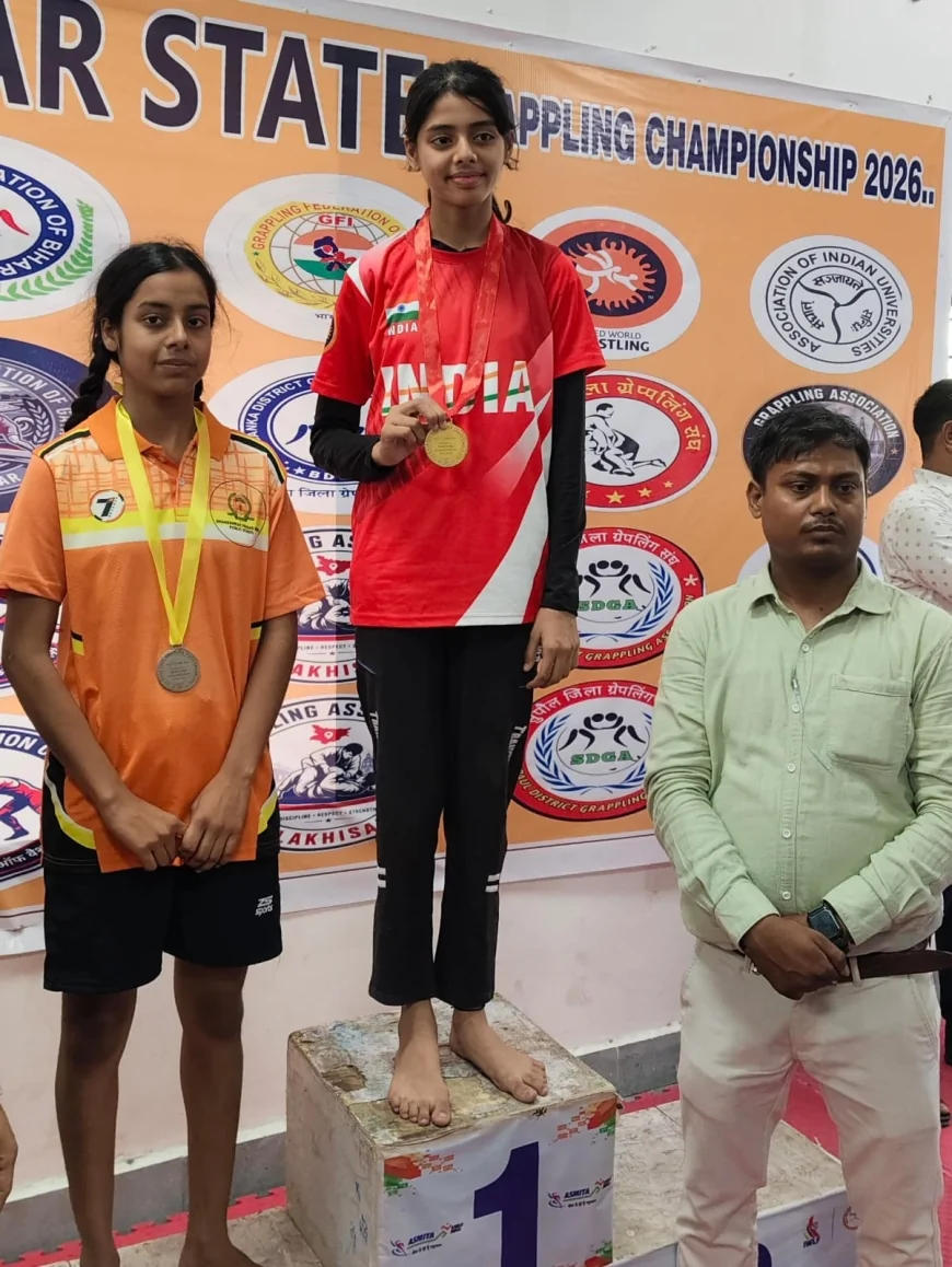 SAUMYA TIWARI WINS GOLD AT STATE-LEVEL GRAPPLING CHAMPIONSHIP