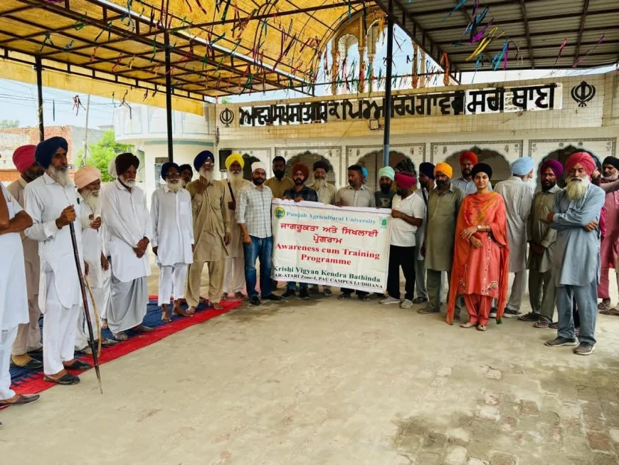 धान की सीधी बुआई पर किसान जागरूकता कैंप, वैज्ञानिक तरीकों से लागत घटाने और पैदावार बढ़ाने पर जोर