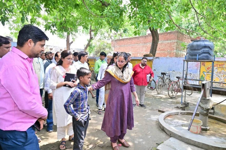 सीडीओ का ग्राम चौपाल और योजनाओं का निरीक्षण, शिकायतों के त्वरित निस्तारण के दिए निर्देश
