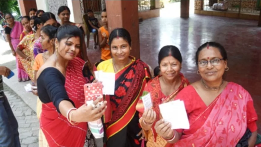 विधानसभा चुनाव 2026 में महिलाओं ने बढ़-चढ़कर किया मतदान, पश्चिम बंगाल में रिकॉर्ड 93.71 प्रतिशत मतदान दर्ज