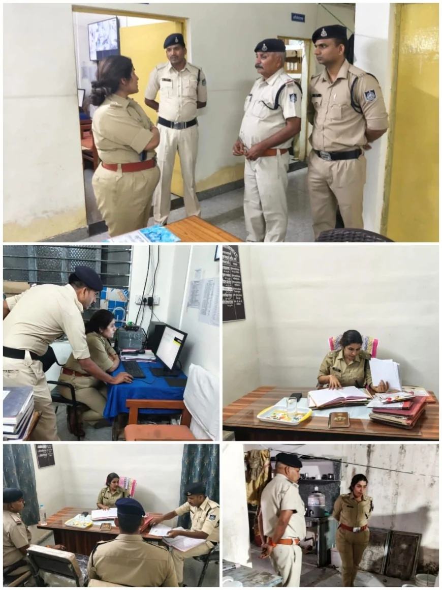 रात में थाने पहुंचीं SP हितिका वासल, धरनावदा थाना का औचक निरीक्षण कर दिए सख्त निर्देश