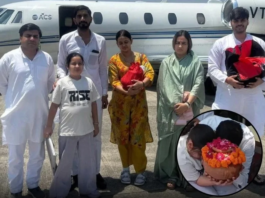 हरिद्वार में नम आंखों से हुआ प्रतीक यादव की अस्थियों का विसर्जन, ‘I LOVE PAPA’ कार्ड देख भावुक हुए लोग