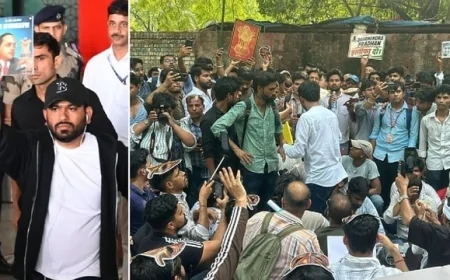 जंतर-मंतर पर जुटे कॉकरोच जनता पार्टी के समर्थक, अभिजीत दीपके ने शांतिपूर्ण प्रदर्शन की अपील की