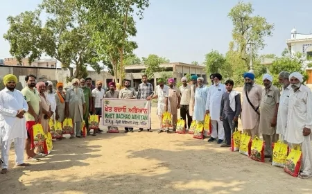 ‘खेत बचाओ अभियान’ के तहत किसानों को वैज्ञानिक खेती और संतुलित खाद उपयोग की जानकारी