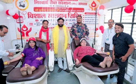 निस्वार्थ सेवा संस्थान द्वारा अध्यक्ष सुनील अग्रवाल का जन्मदिवस सेवा कार्यों के साथ मनाया गया