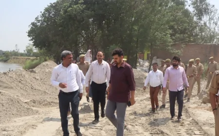 मानसून से पहले कटान पर लगाम की तैयारी, डीएम ने परखी कटाव निरोधक कार्यों की गुणवत्ता