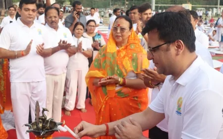 योग भारत की प्राचीन सांस्कृतिक विरासत, युवाओं को नशामुक्त एवं अनुशासित जीवन का मार्ग दिखाता है : नितिन अग्रवाल