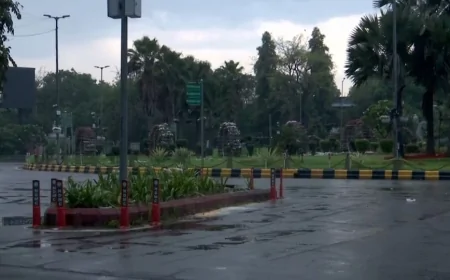 दिल्ली-एनसीआर में आंधी-बारिश से बदला मौसम, तापमान में 14 डिग्री तक गिरावट; गर्मी से मिली राहत