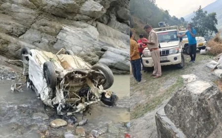 हिमाचल में दर्दनाक सड़क हादसा: चंबा में खाई में गिरी ऑल्टो कार, चार लोगों की मौत