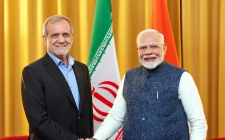 पीएम मोदी ने ईरानी राष्ट्रपति मसूद पेजेशकियन से की बातचीत, पश्चिम एशिया में स्थायी शांति और कूटनीति पर दिया जोर
