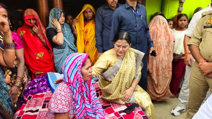 शाहाबाद:उच्च शिक्षा मंत्री परियल गांव पहुंचकर प्रधान और ग्रामीणों से मिली, निष्पक्ष जांच का आश्वासन दिया