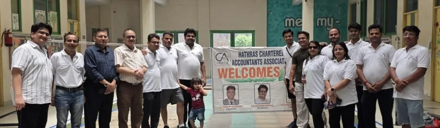 विश्व योग दिवस पर हाथरस चार्टर्ड एकाउंटेंट्स एसोसिएशन ने आयोजित किया योग सत्र एवं बैडमिंटन प्रतियोगिता