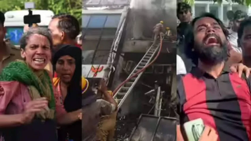 लखनऊ अग्निकांड: लपटें, चीखें और फिर खामोशी... सीढ़ियों तक पहुंची आग, बंद दरवाजे ने छीन ली 15 जिंदगियां
