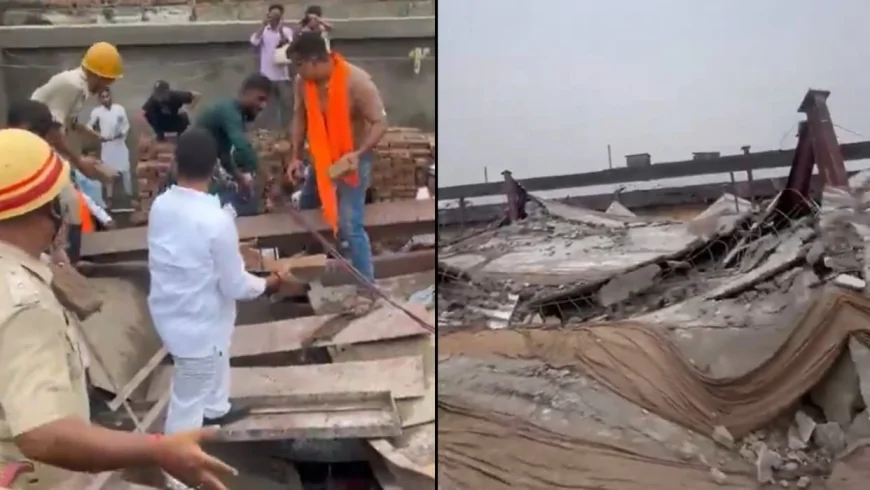 कोलकाता में निर्माणाधीन गोदाम ढहा, कई मजदूर मलबे में दबे; राहत-बचाव अभियान जारी